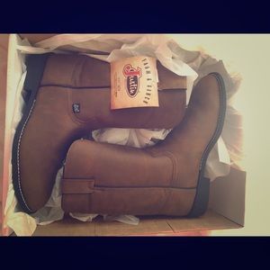 Justin Boots brown roper boots